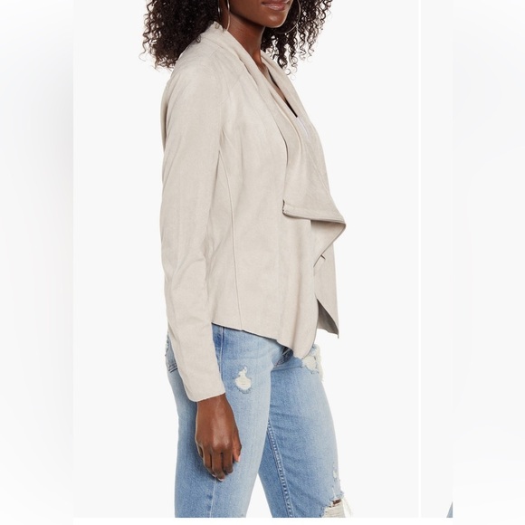 BLANKNYC-Drape Front Faux Suede Jacket - Picture 4 of 9
